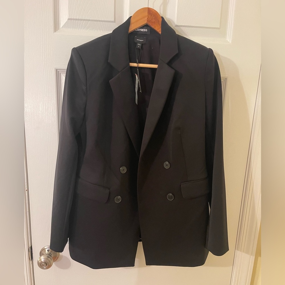 NWT: Express Supersoft Double Knit Double Breasted Blazer